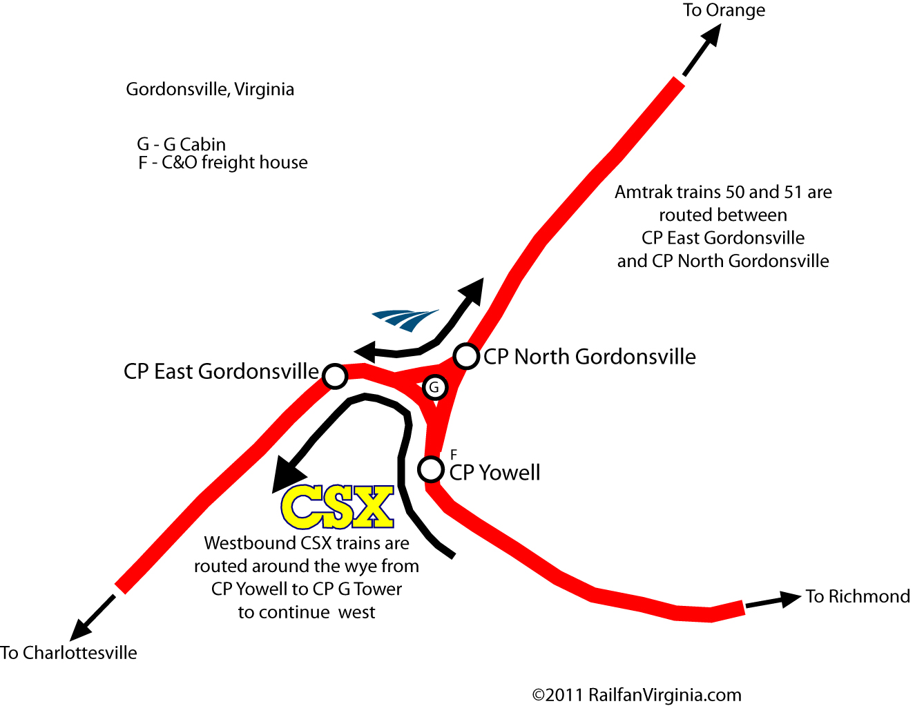 Gordonsville Map